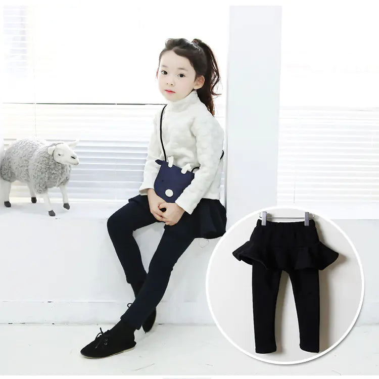Winter Warmth Culottes for Girls - Two Piece Set