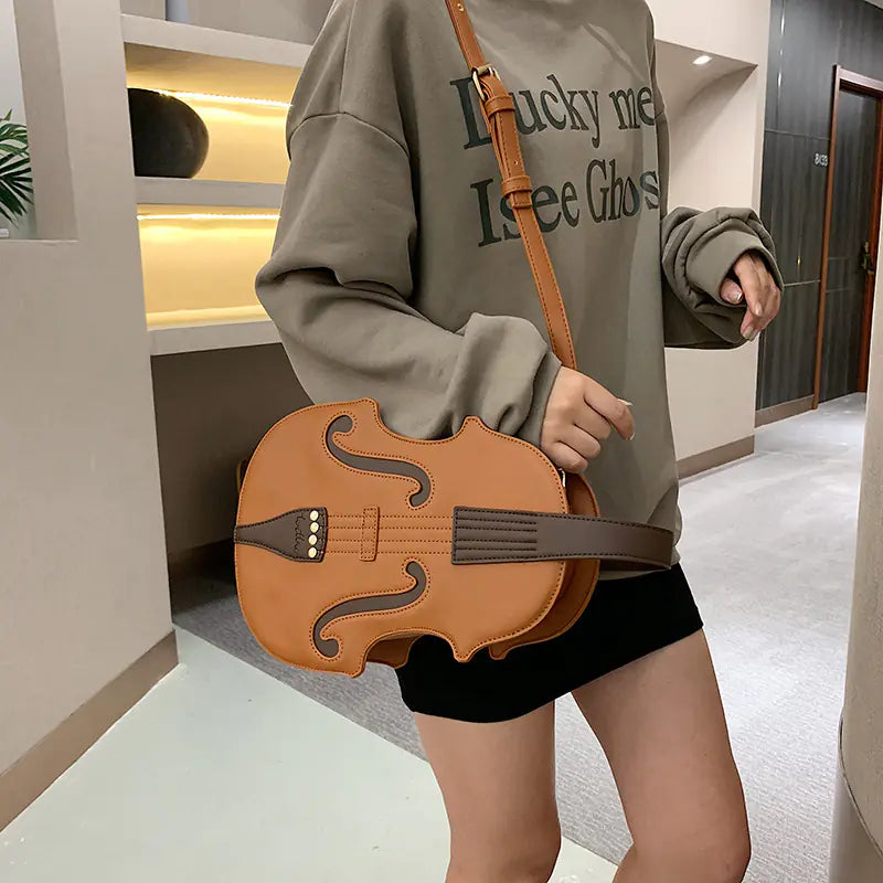 Retro Violin Style Backpack for Women 2020 Fashion