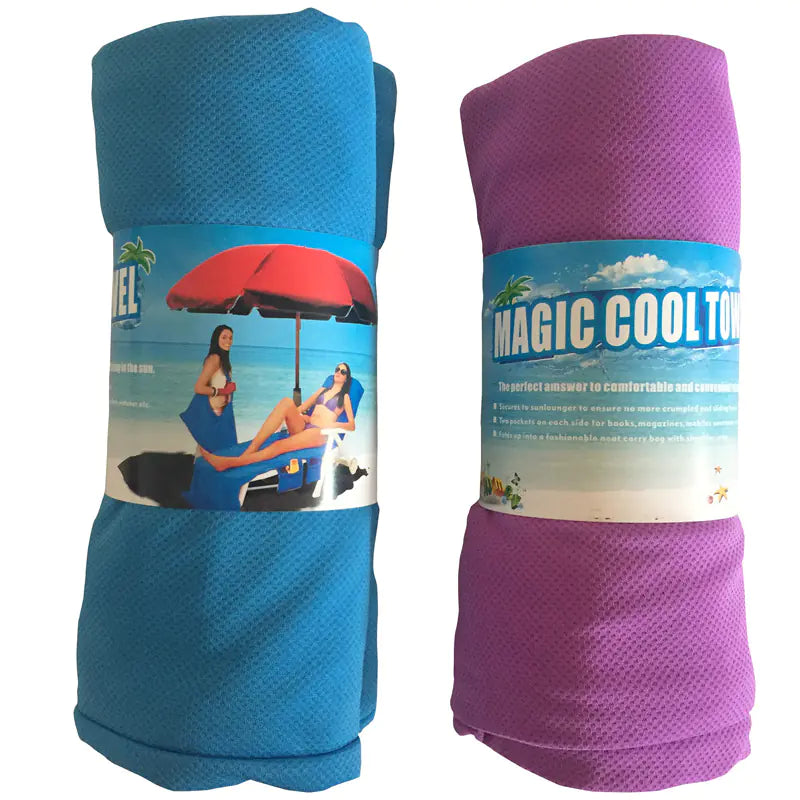 Beach Chair Cover and Towel Mat for Lounge Chairs