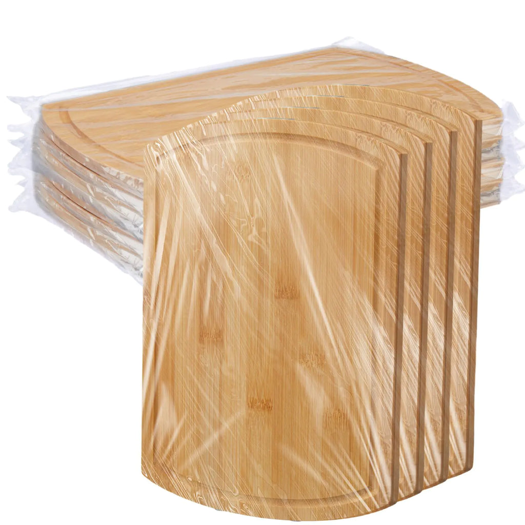 Patelai 12 Pack Large Cutting Boards Bulk Wooden Cutting Board Kitchen Chopping Boards for Crafts DIY Wedding Housewarming Gift (12 x 9 InchBamboo)