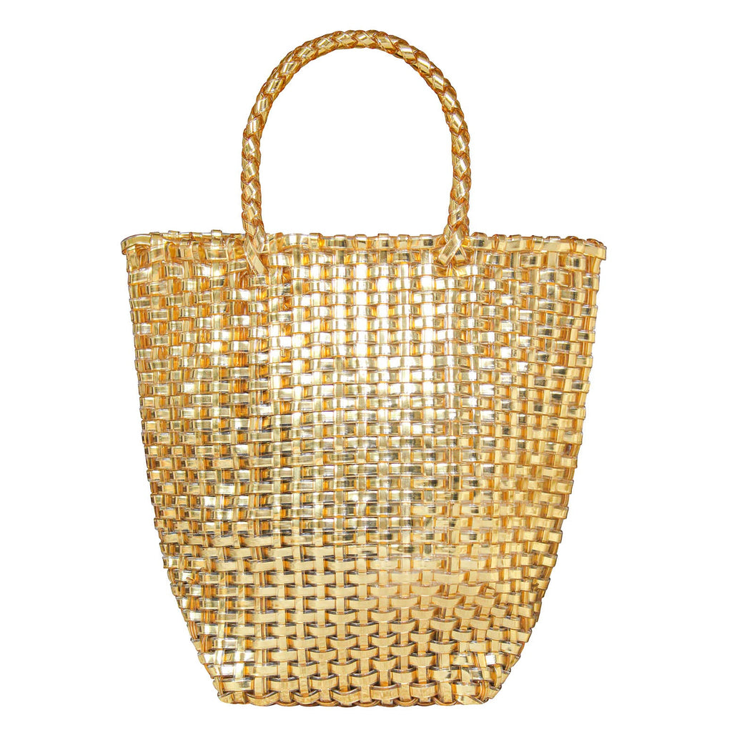 La Tote Recycled Tote Bag In Gold