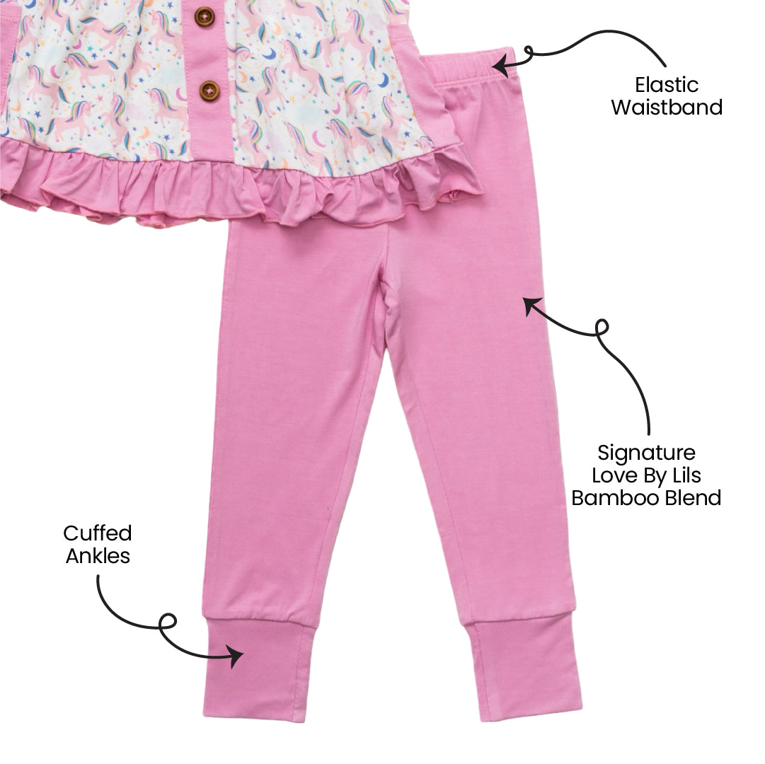 Lavender Solid Bamboo Leggings