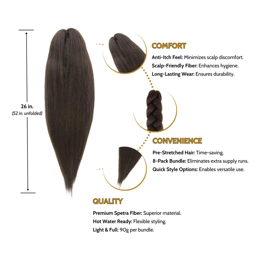 Braiding Hair Pre-Stretched Braiding Hair