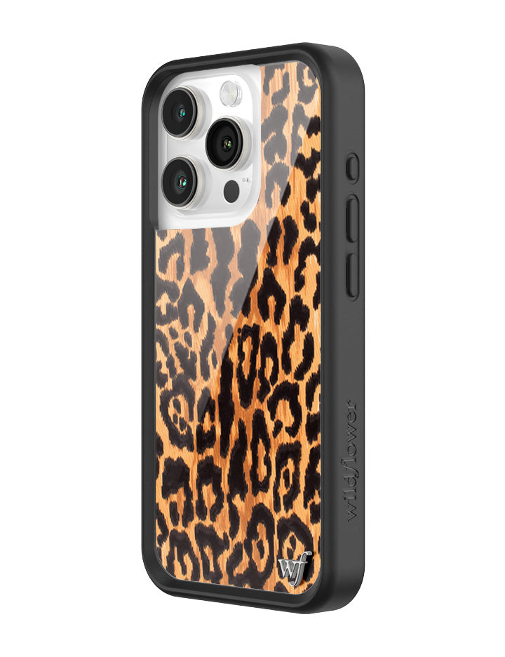 Leopard Print iPhone Case with Protective Rubber Bumper - Image 14