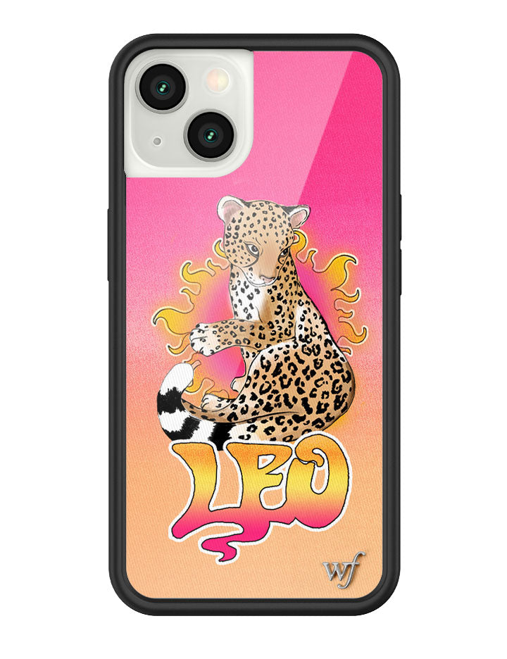 Leo Zodiac iPhone Case with Fierce Cheetah Graphic Design