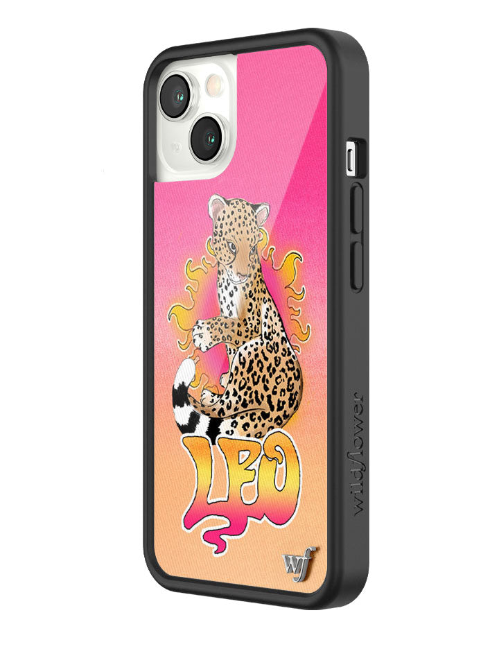 Leo Zodiac iPhone Case with Fierce Cheetah Graphic Design