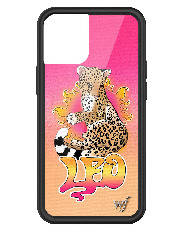 Leo Zodiac iPhone Case with Fierce Cheetah Graphic Design