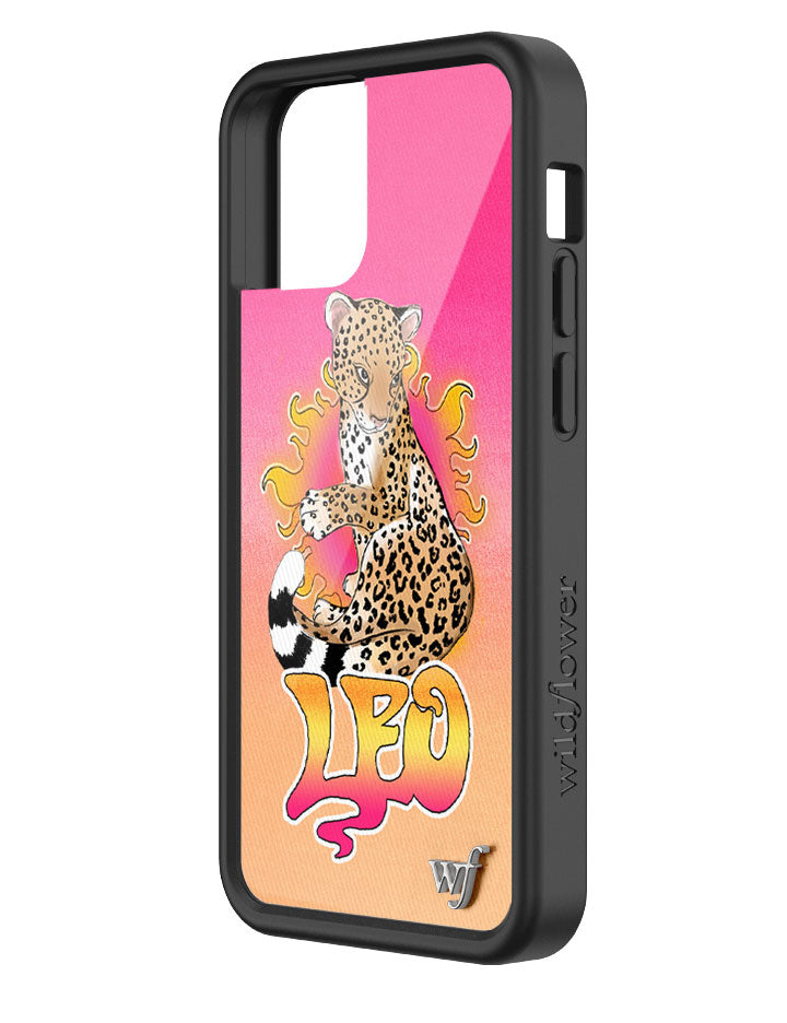 Leo Zodiac iPhone Case with Fierce Cheetah Graphic Design
