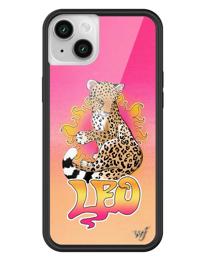 Leo Zodiac iPhone Case with Fierce Cheetah Graphic Design