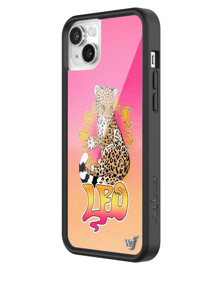 Leo Zodiac iPhone Case with Fierce Cheetah Graphic Design