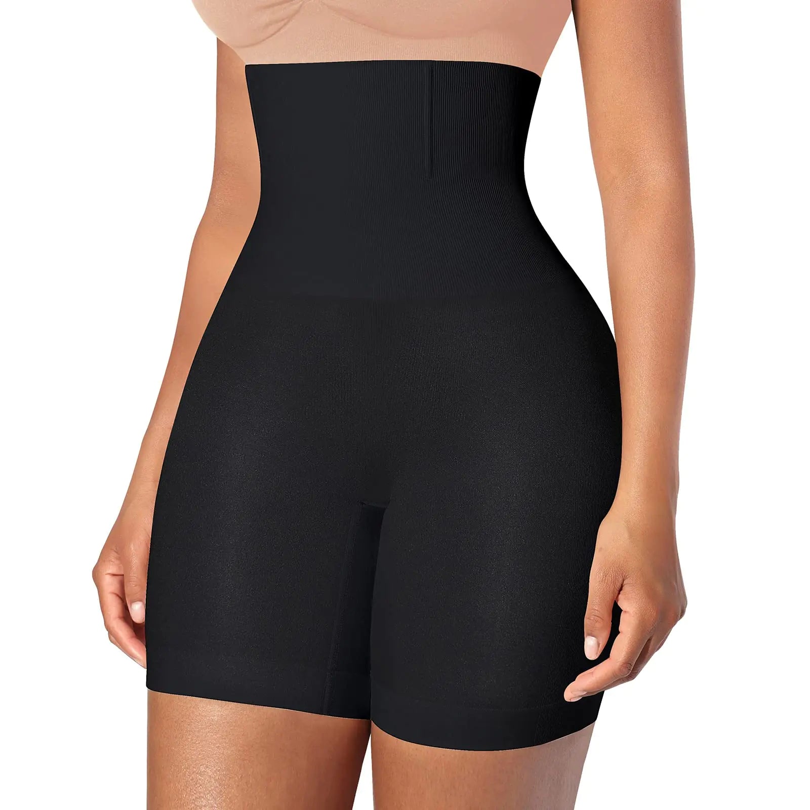 Womens Shapewear Shorts Tummy Control Underwear Butt Lifting Thigh Slimmer Body Shaper for Under Dresses Black