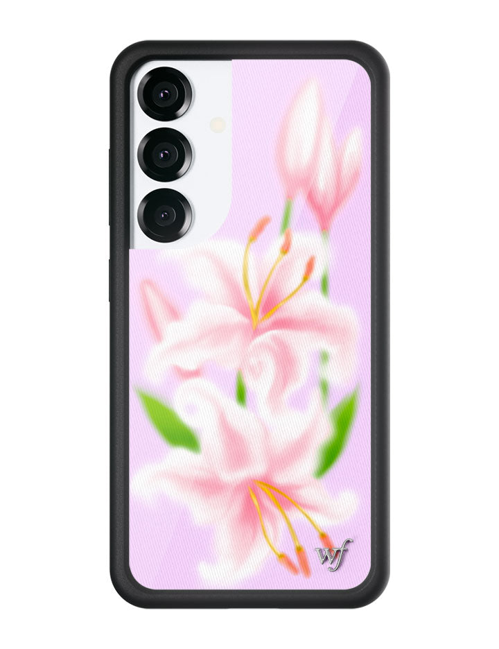 Sweet Lily Floral Case for Samsung Galaxy with Lilac Background - Image 7