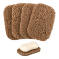 Yadream 4 Pack Non-Slip Soap Holder PadBPA-Free Soap Savers Pads for Soap DishSelf Draining Soap Bars Holder Pads Suitable for Kitchen Bathroom Shower Travel Hotel Cleaning Product(Coffee)