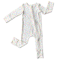 Lillian Sprinkles Bamboo Ruffle Convertible Footie (Pre-Order)