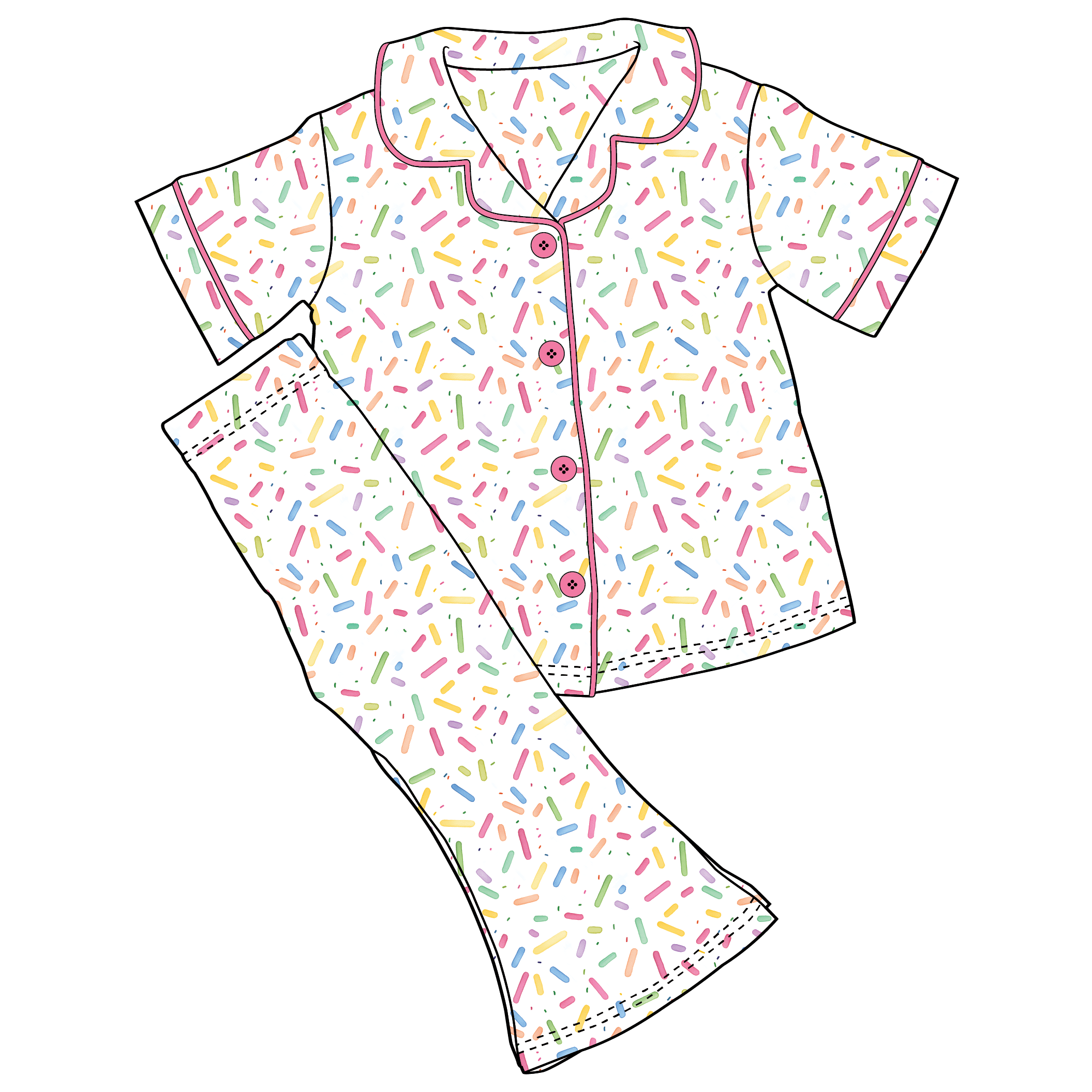Lillian Sprinkles Bamboo Girls Luxe Lounge Set (Pre-Order)