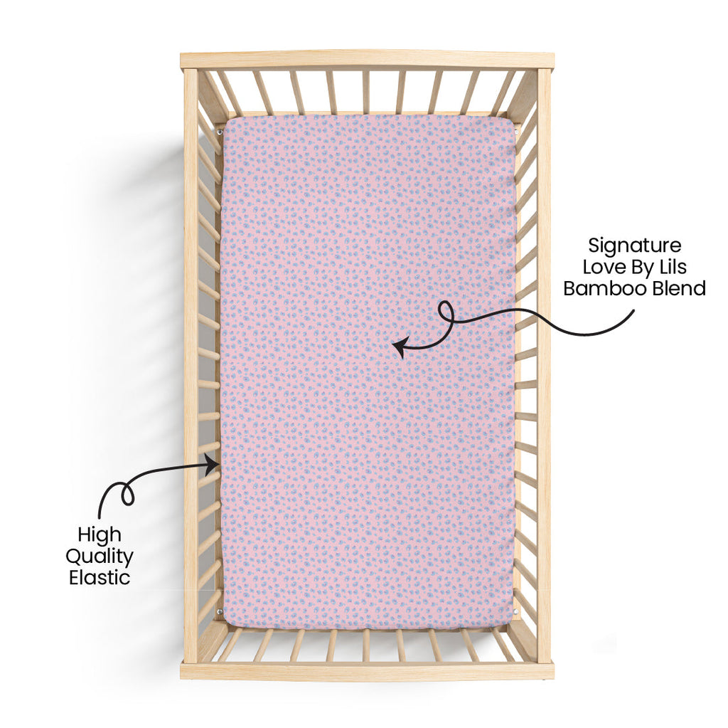 Lillian Leopard Bamboo Crib Sheet