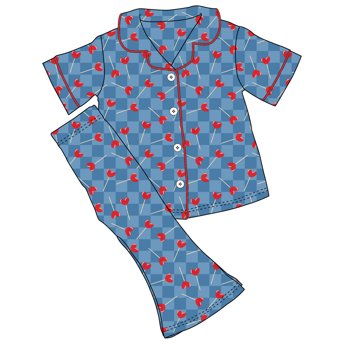 Lincoln Lollies Bamboo Girls Luxe Lounge Set (Pre-Order)