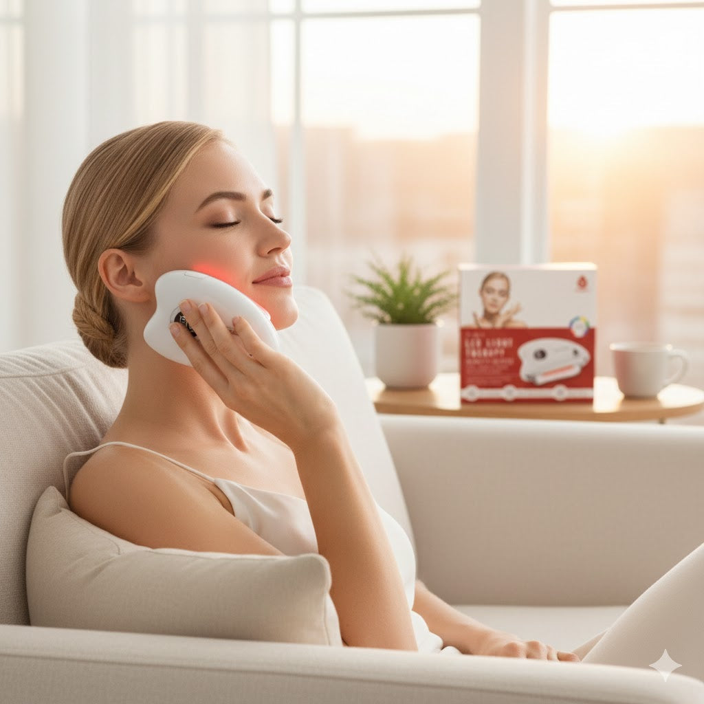 Pursonic Skincare: Complete 7-in-1 LED Light Therapy & Overnight Lip Care Collection