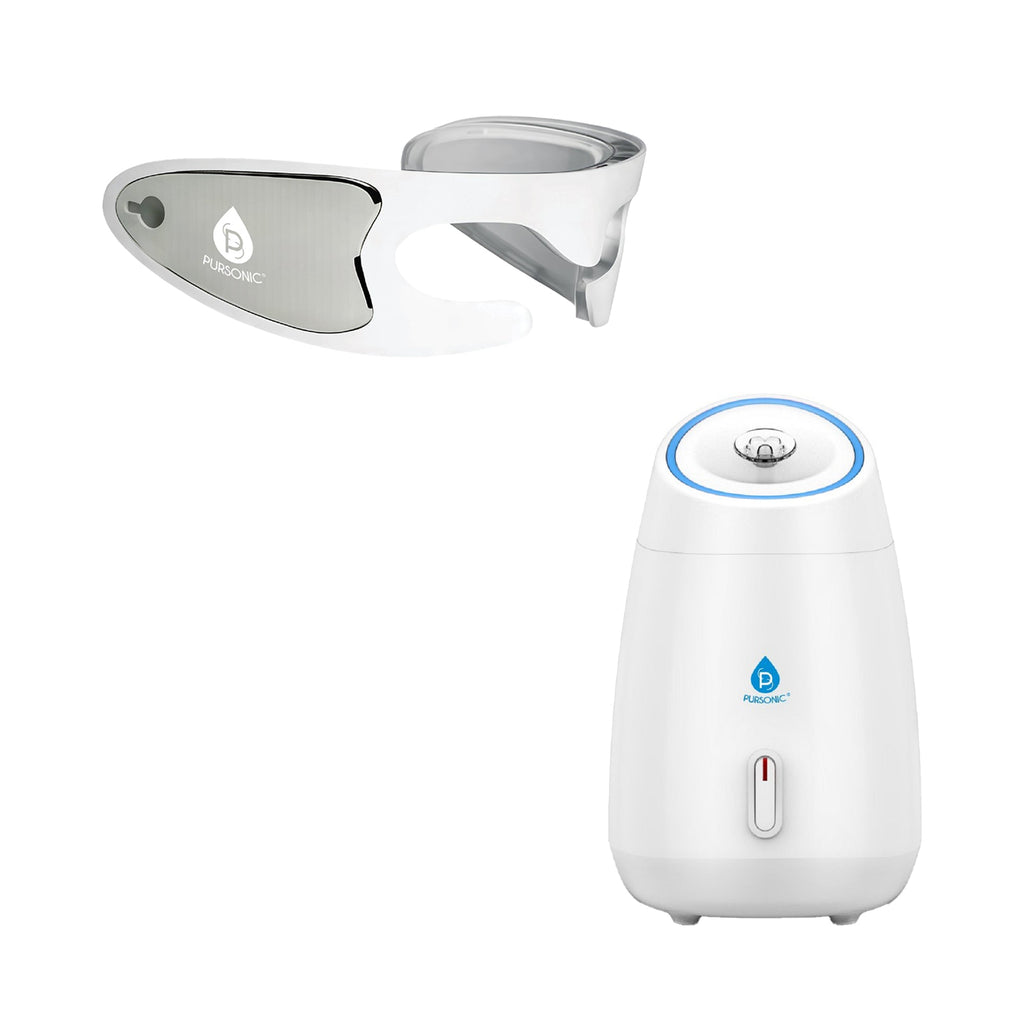 Pursonic Radiant Renewal Duo: Facial Steamer & Light Therapy Eye Mask