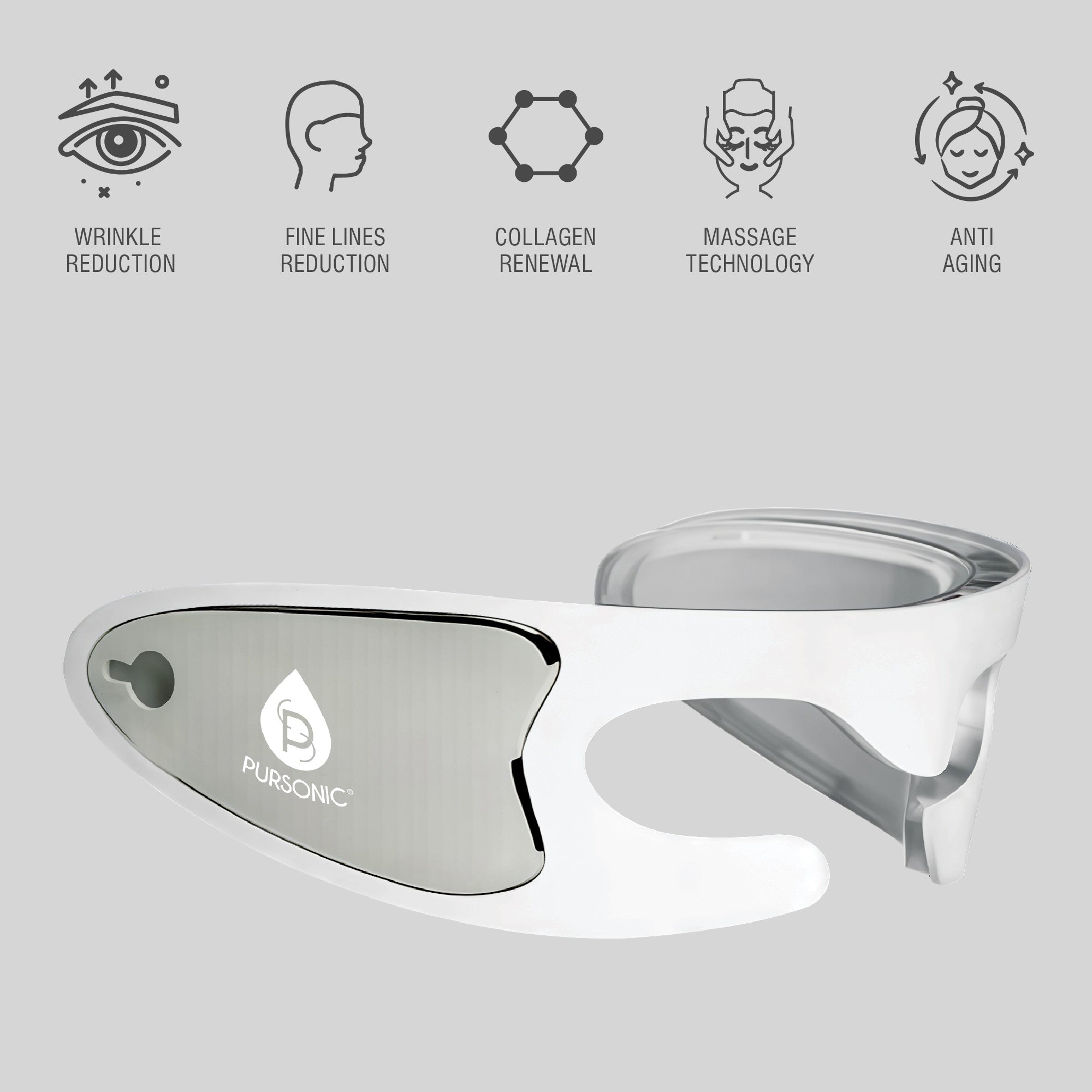 Pursonic LED Light Therapy Advanced Restoration Eye Mask – Anti-Aging, Collagen-Boosting, At-Home Treatment