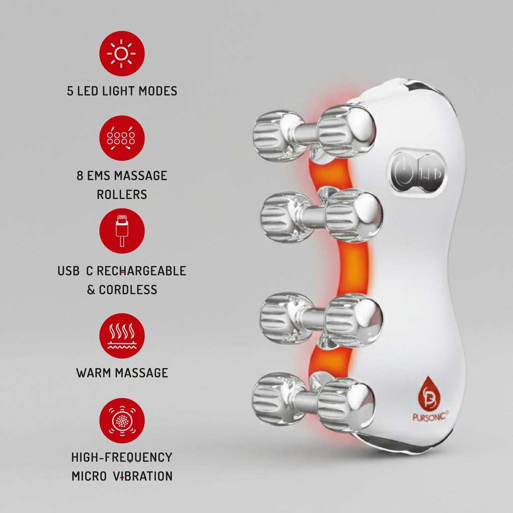 5-in-1 LED Roller Massager & 7-in-1 LED Face Mask
