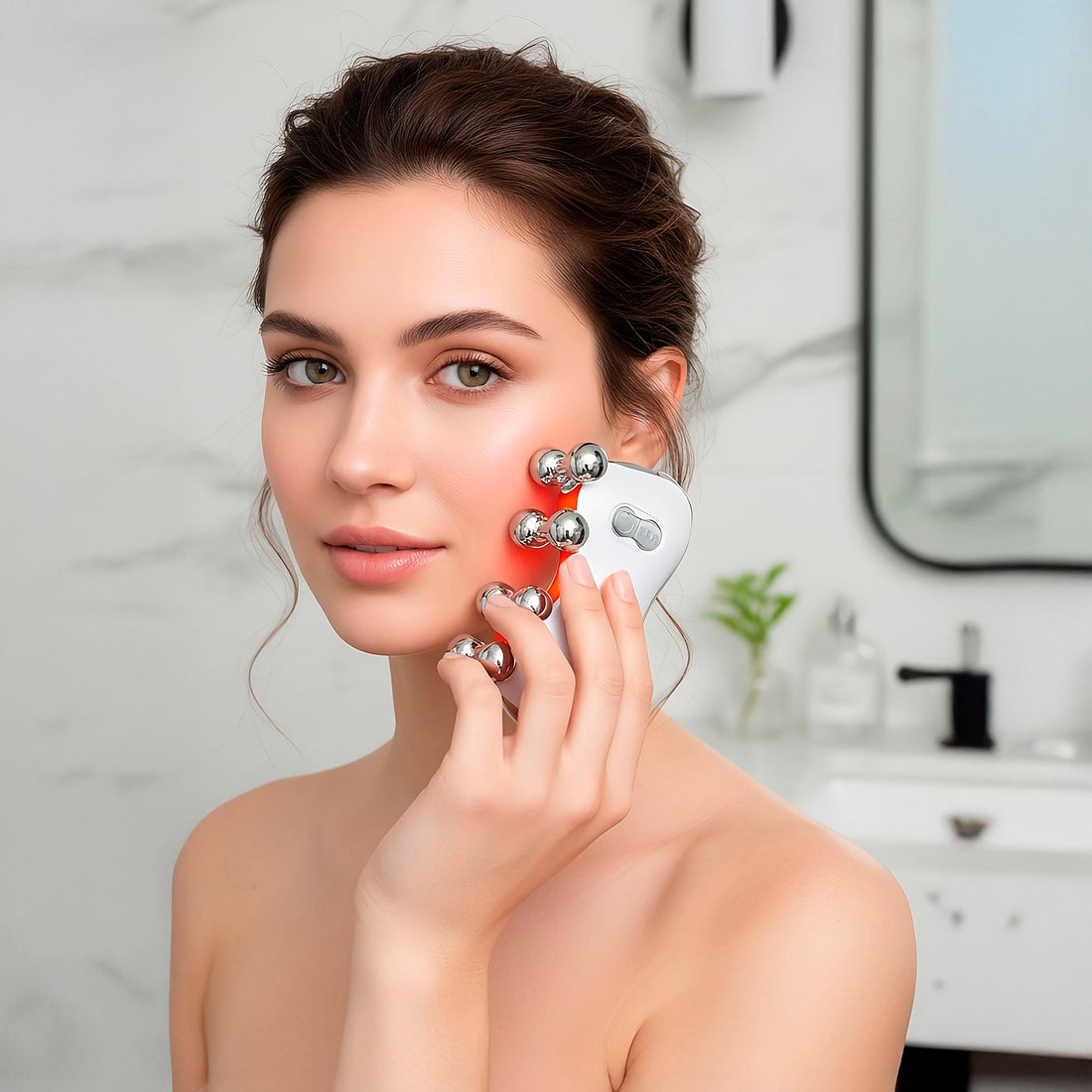 7-in-1 LED Therapy Wand & 5-in-1 Skin Roller Massager