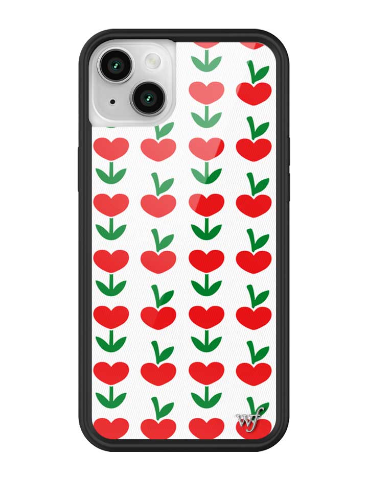 Love Blooms Floral Heart Print iPhone Case for Retro Garden Vibe
