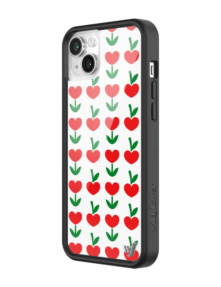 Love Blooms Floral Heart Print iPhone Case for Retro Garden Vibe
