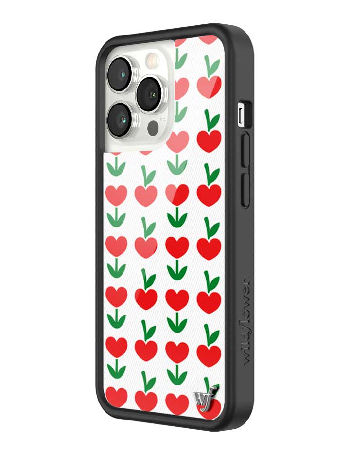 Love Blooms Floral Heart Print iPhone Case for Retro Garden Vibe