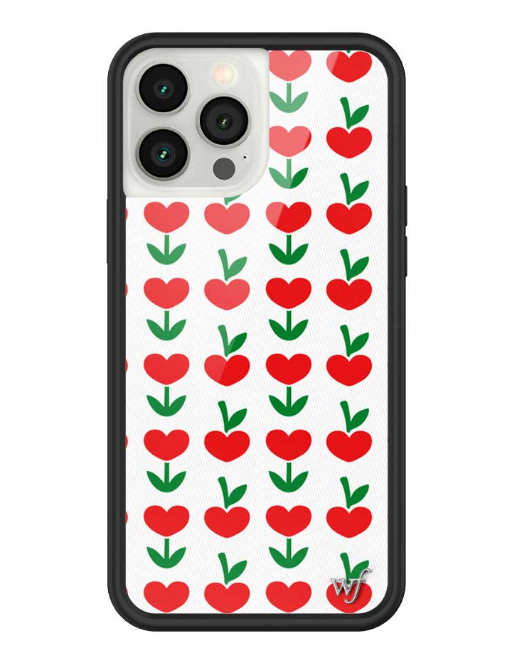 Love Blooms Floral Heart Print iPhone Case for Retro Garden Vibe