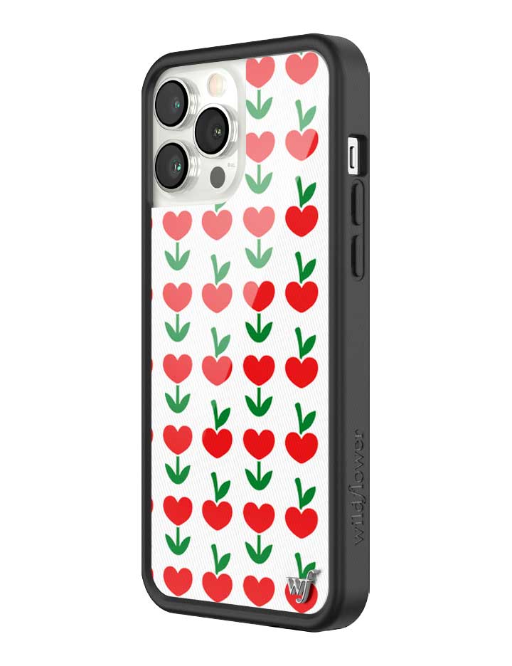 Love Blooms Floral Heart Print iPhone Case for Retro Garden Vibe