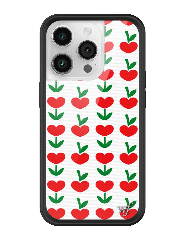 Love Blooms Floral Heart Print iPhone Case for Retro Garden Vibe