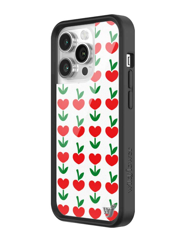Love Blooms Floral Heart Print iPhone Case for Retro Garden Vibe