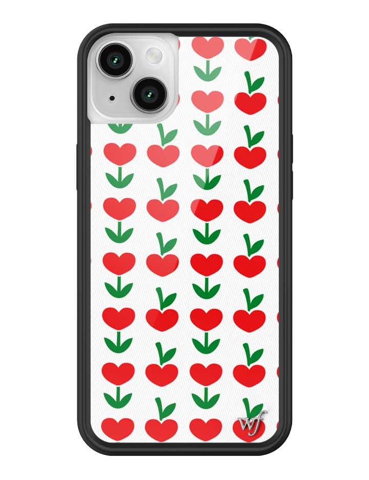 Love Blooms Floral Heart Print iPhone Case for Retro Garden Vibe