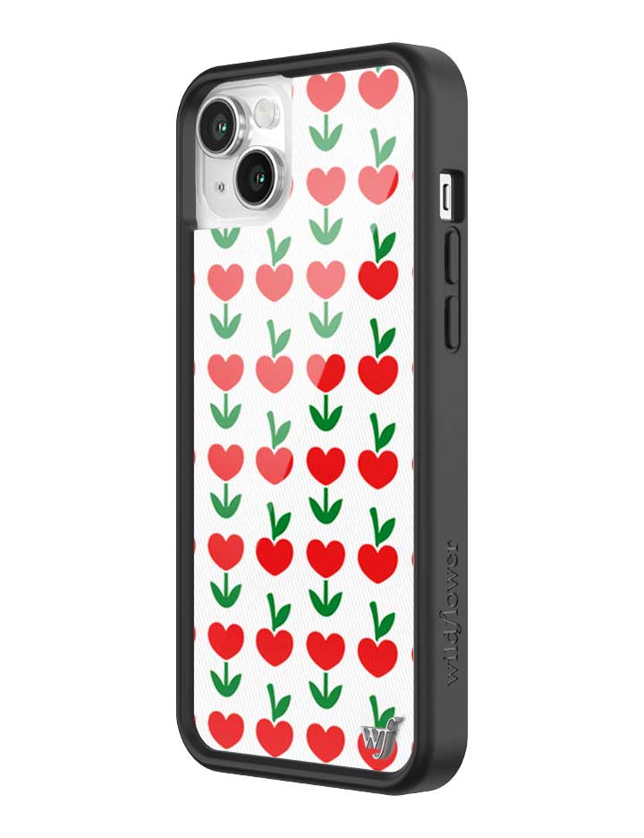 Love Blooms Floral Heart Print iPhone Case for Retro Garden Vibe