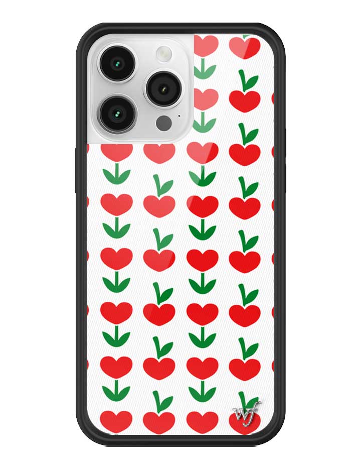 Love Blooms Floral Heart Print iPhone Case for Retro Garden Vibe