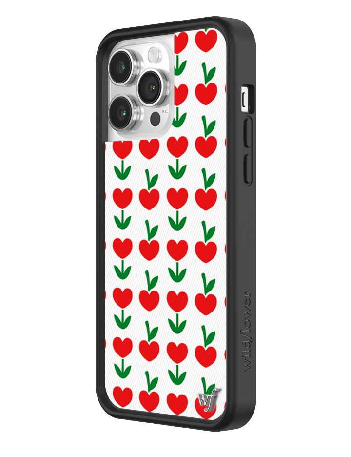 Love Blooms Floral Heart Print iPhone Case for Retro Garden Vibe