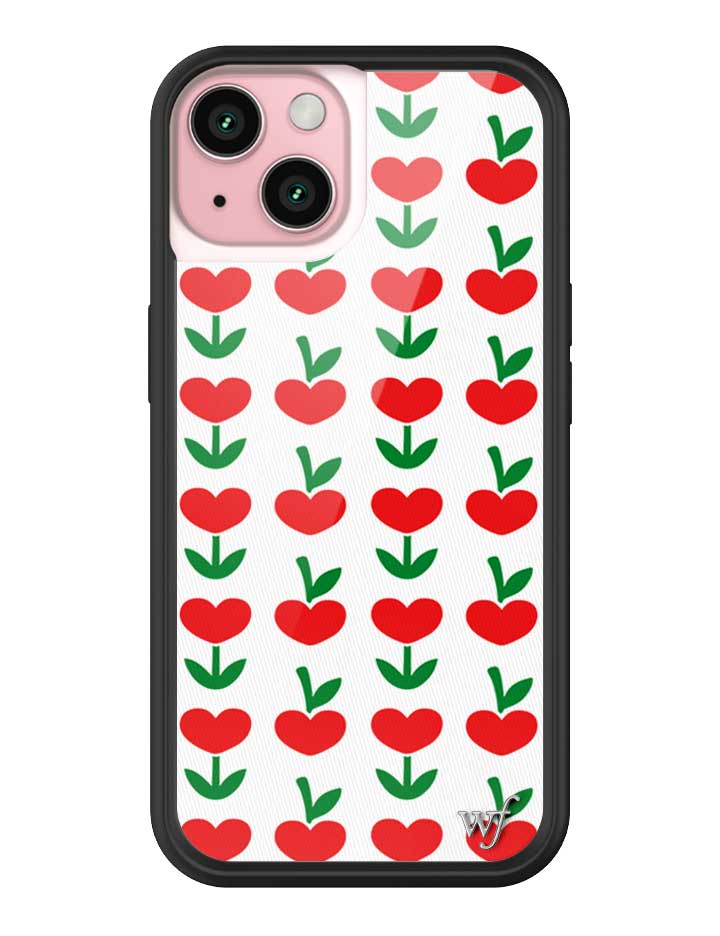 Love Blooms Floral Heart Print iPhone Case for Retro Garden Vibe