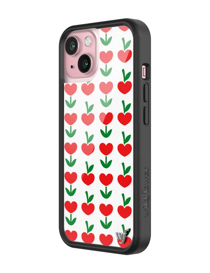 Love Blooms Floral Heart Print iPhone Case for Retro Garden Vibe