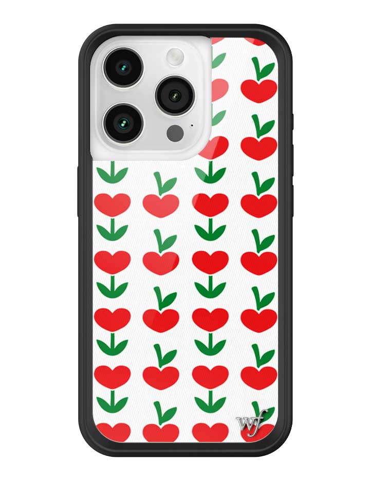 Love Blooms Floral Heart Print iPhone Case for Retro Garden Vibe