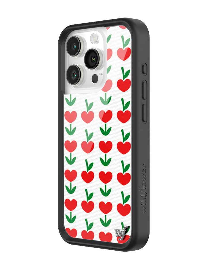 Love Blooms Floral Heart Print iPhone Case for Retro Garden Vibe