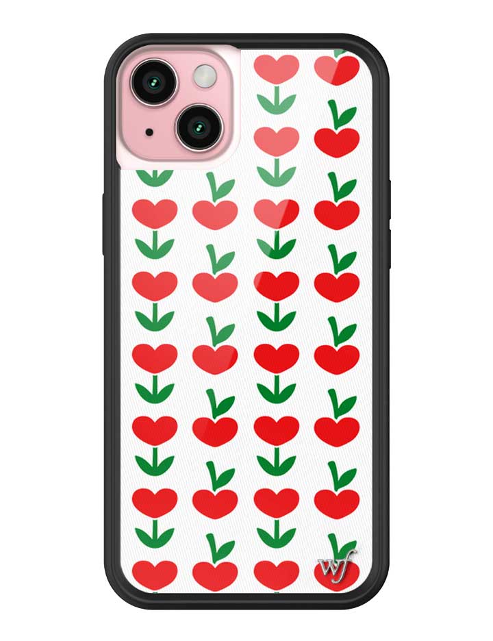 Love Blooms Floral Heart Print iPhone Case for Retro Garden Vibe