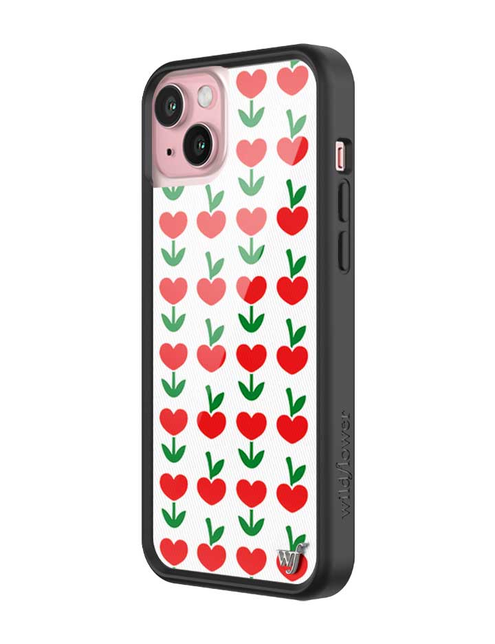 Love Blooms Floral Heart Print iPhone Case for Retro Garden Vibe