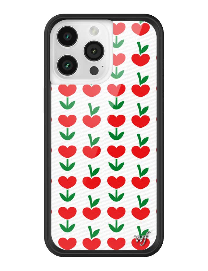 Love Blooms Floral Heart Print iPhone Case for Retro Garden Vibe