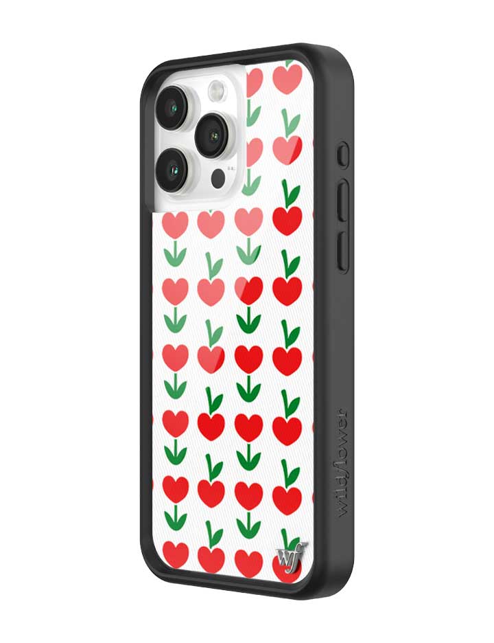 Love Blooms Floral Heart Print iPhone Case for Retro Garden Vibe