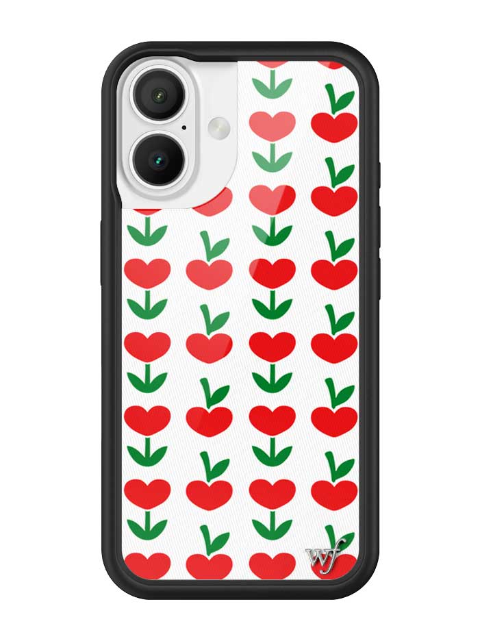 Love Blooms Floral Heart Print iPhone Case for Retro Garden Vibe