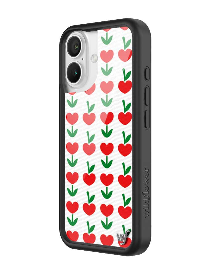 Love Blooms Floral Heart Print iPhone Case for Retro Garden Vibe
