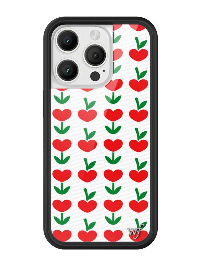 Love Blooms Floral Heart Print iPhone Case for Retro Garden Vibe