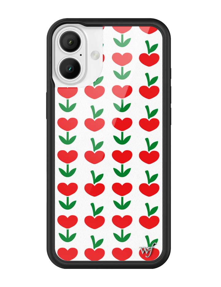 Love Blooms Floral Heart Print iPhone Case for Retro Garden Vibe