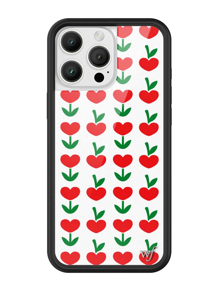 Love Blooms Floral Heart Print iPhone Case for Retro Garden Vibe